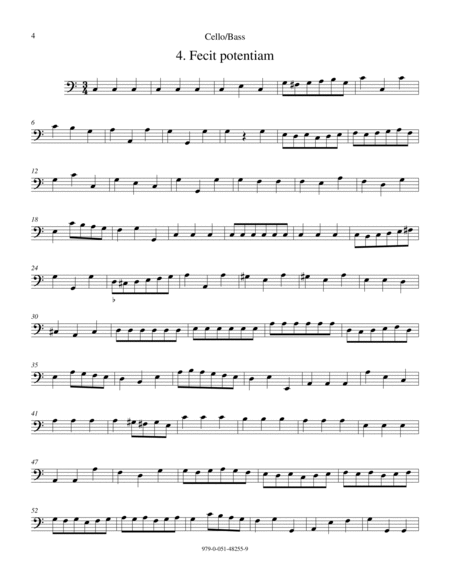 Magnificat in A Minor - Cello