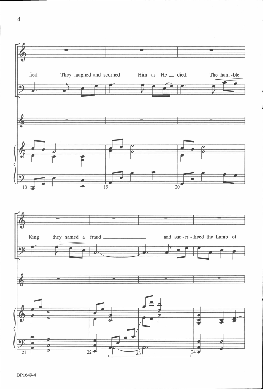 Lamb of God 4-Part scores gallery preview page 5