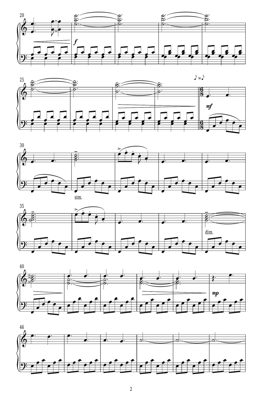 Downton Abbey (Theme) Piano Solo scores gallery preview page 2