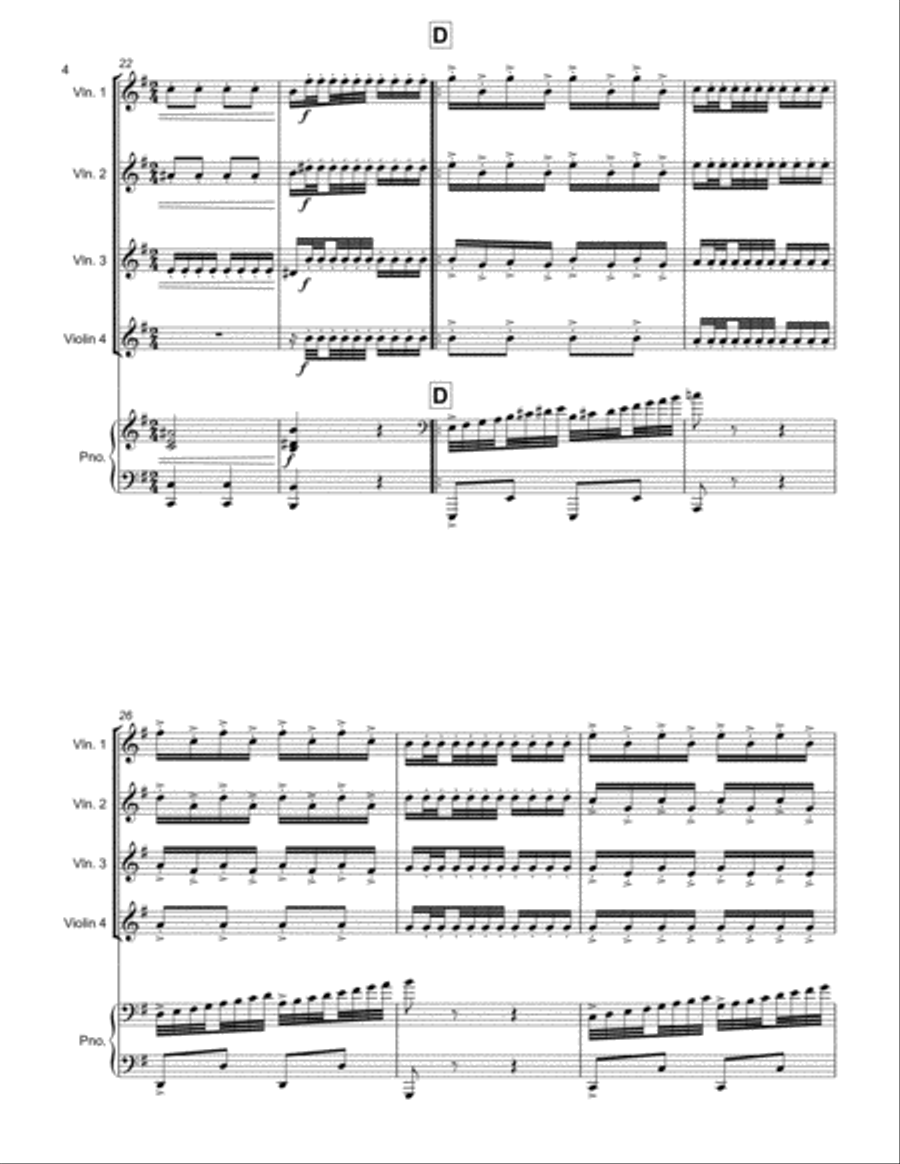 Winter, Mvmt. 1 (Vivaldi's Four Seasons) Small Ensemble scores gallery preview page 5