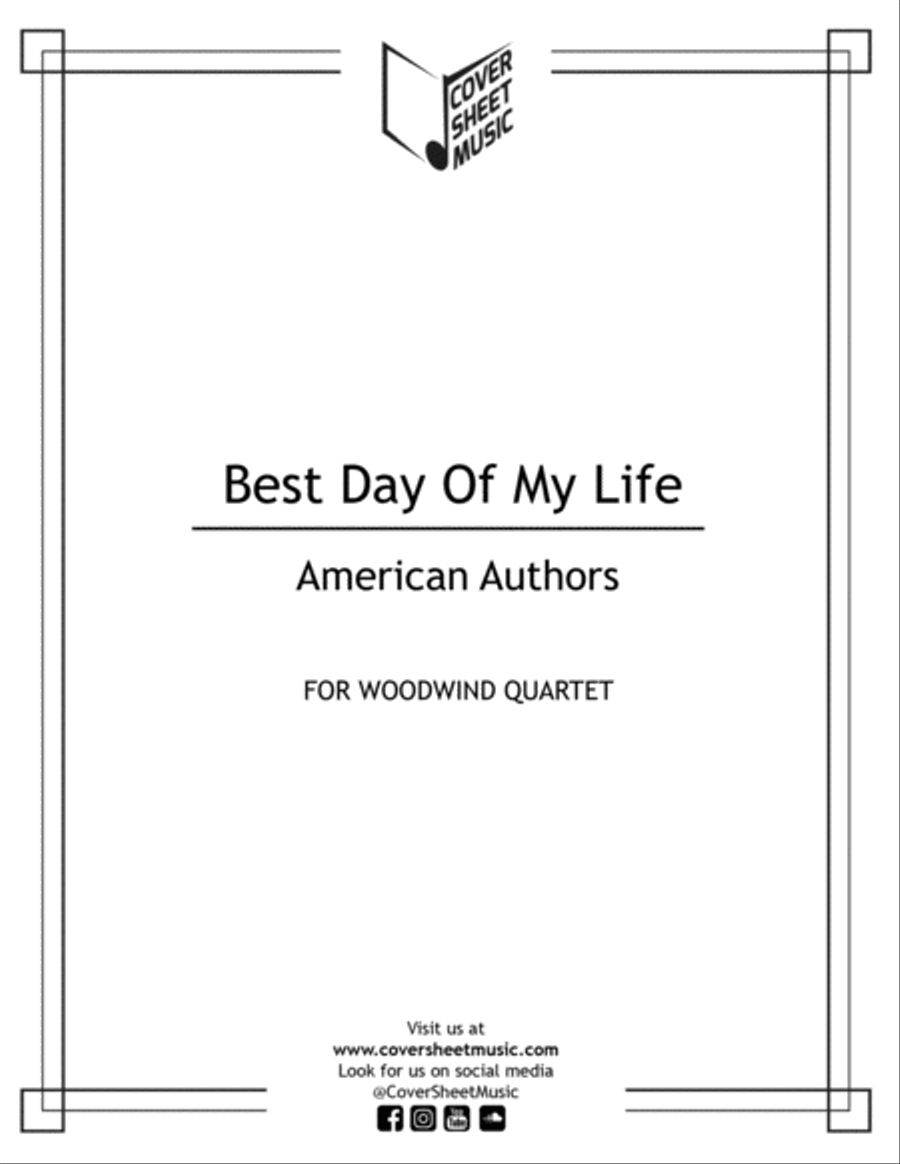 Best Day Of My Life Woodwind Quartet scores gallery preview page 1