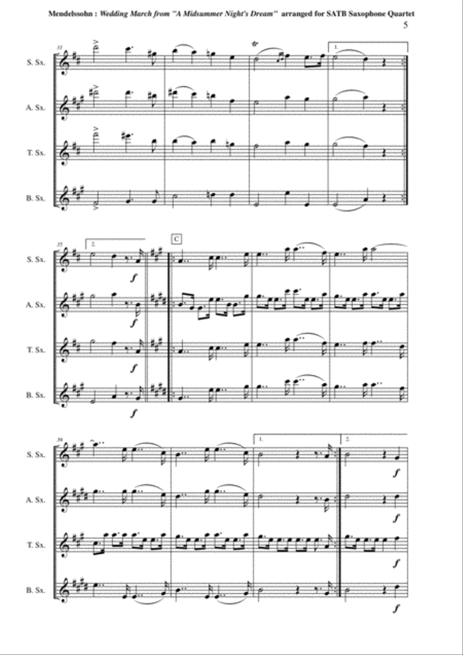Felix Mendelssohn: Wedding March from 