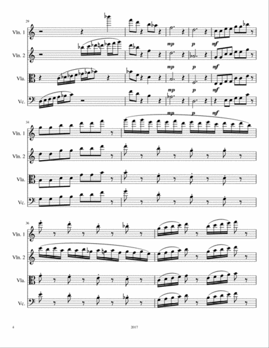 Four Robins (String Quartet) image number null