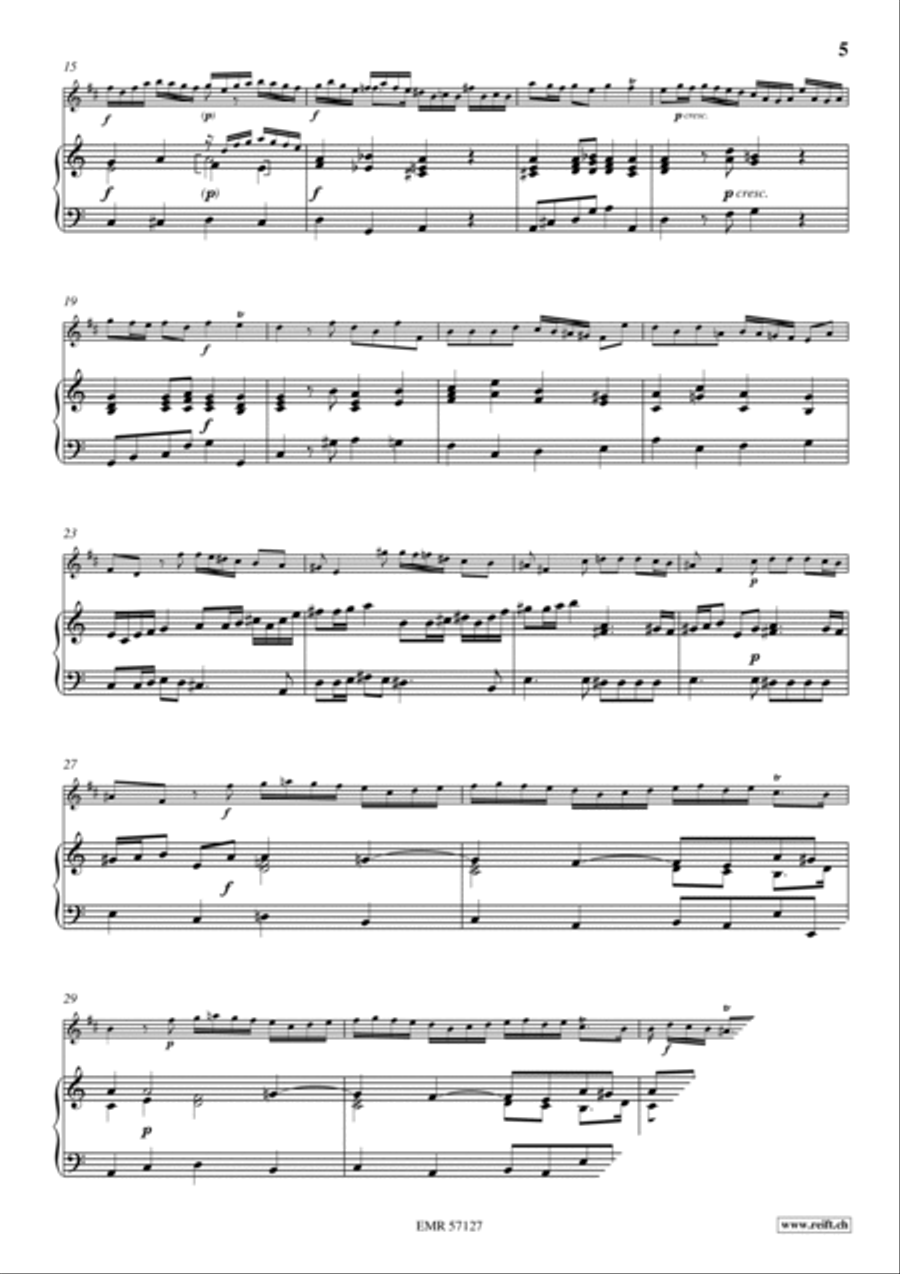 Sonata No. 3 Tenor Saxophone scores gallery preview page 6