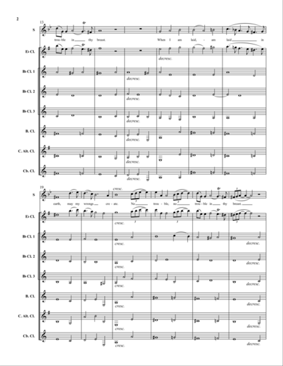 Lament and Finale Lament and Finale Clarinet scores gallery preview page 2