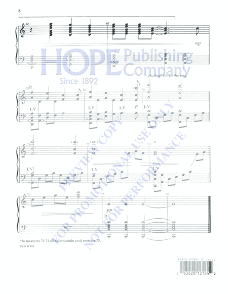 Pass It On 5-Octaves scores gallery preview page 8