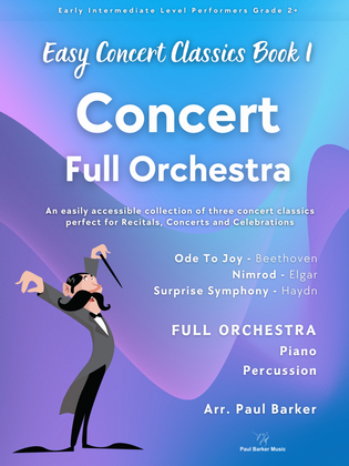 Book cover for Easy Concert Classics - Full Orchestra Book 1