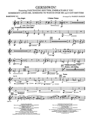 Gershwin! (Medley): Baritone T.C.