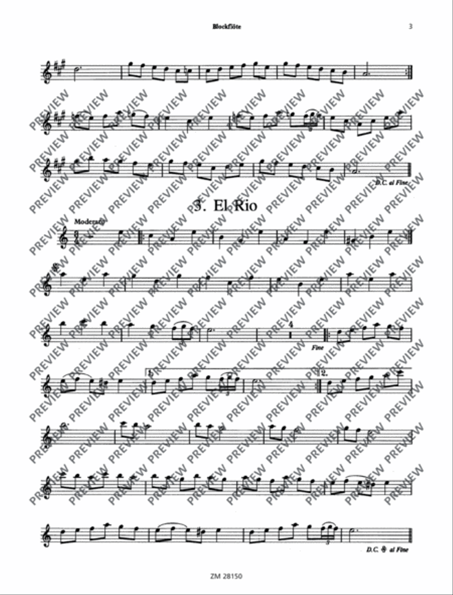 Spanish Air Recorder scores gallery preview page 18
