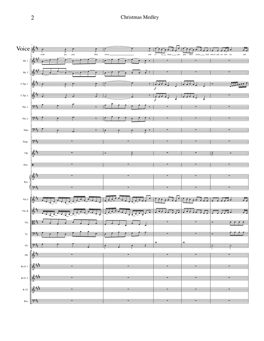 Christmas Medley Christmas Medley Piano Solo scores gallery preview page 2