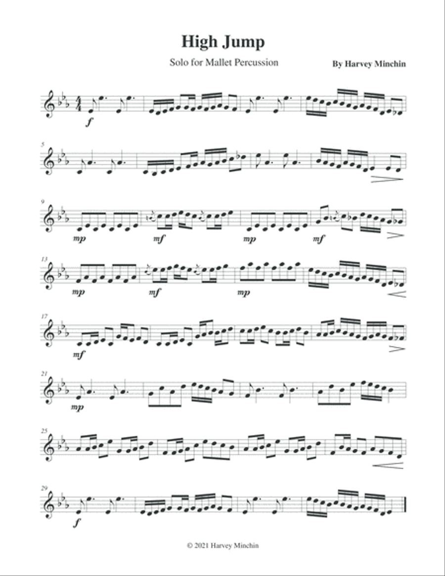 Seven Studies for Solo Mallet Percussion Volume 2 Percussion Ensemble scores gallery preview page 3