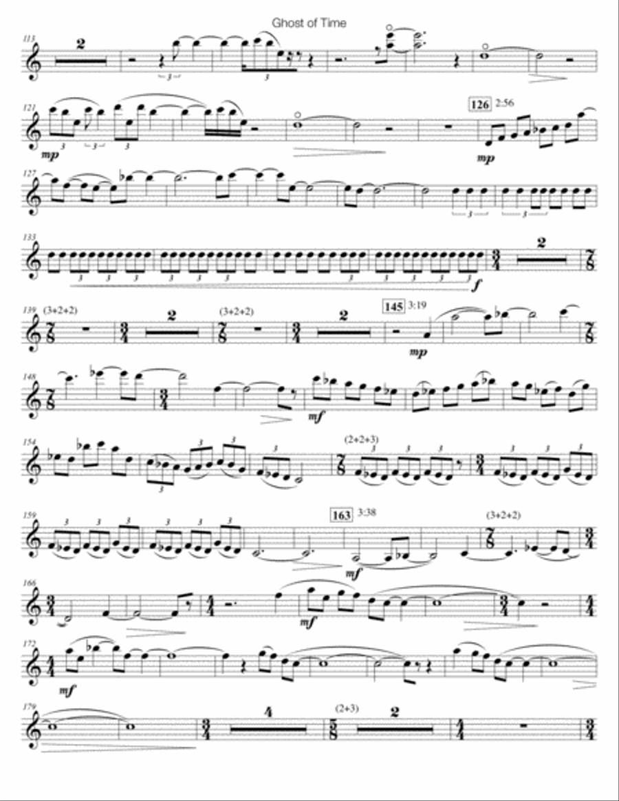 Ghost of Time Violin Solo scores gallery preview page 4