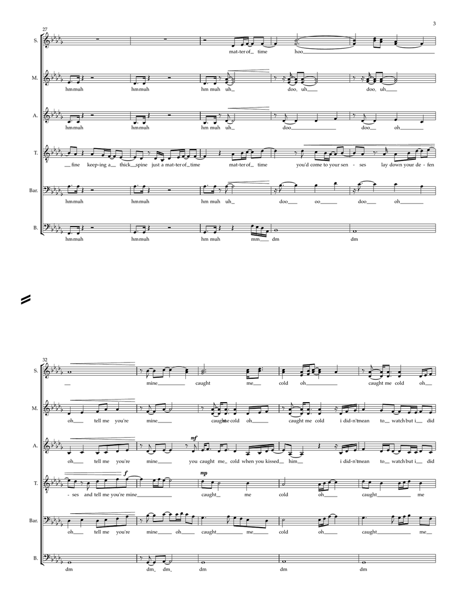 I'm Coming 'round A Cappella scores gallery preview page 3