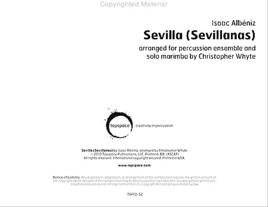 Sevilla (Sevillanas) Percussion Ensemble scores gallery preview page 2