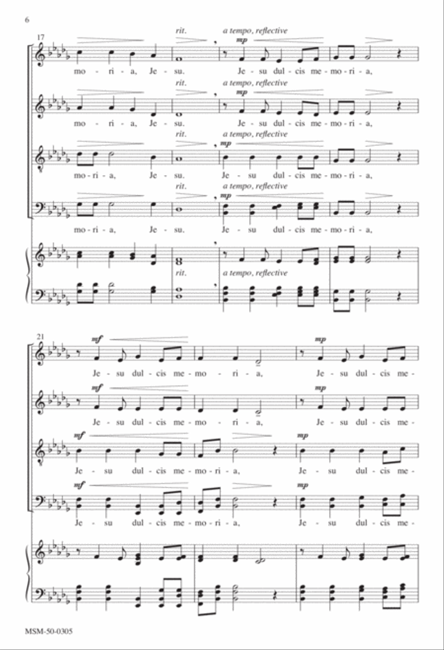 Jesu dulcis memoria Divisi scores gallery preview page 5