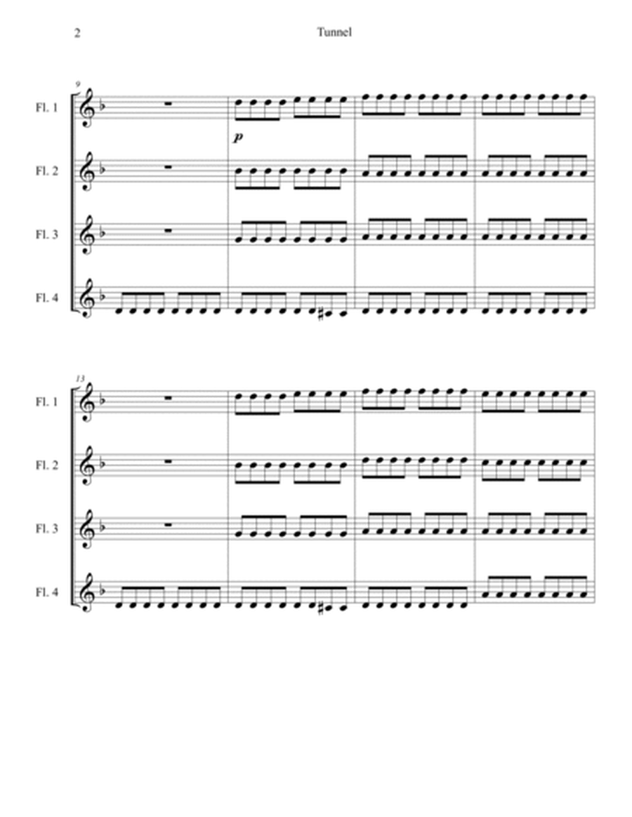 Tunnel - for Flute Quartet (2022) image number null