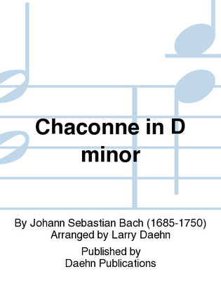 Book cover for Chaconne in D minor