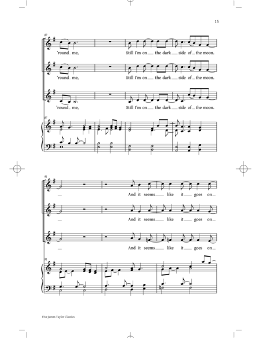 You've Got A Friend: Five James Taylor Classics SSA scores gallery preview page 13