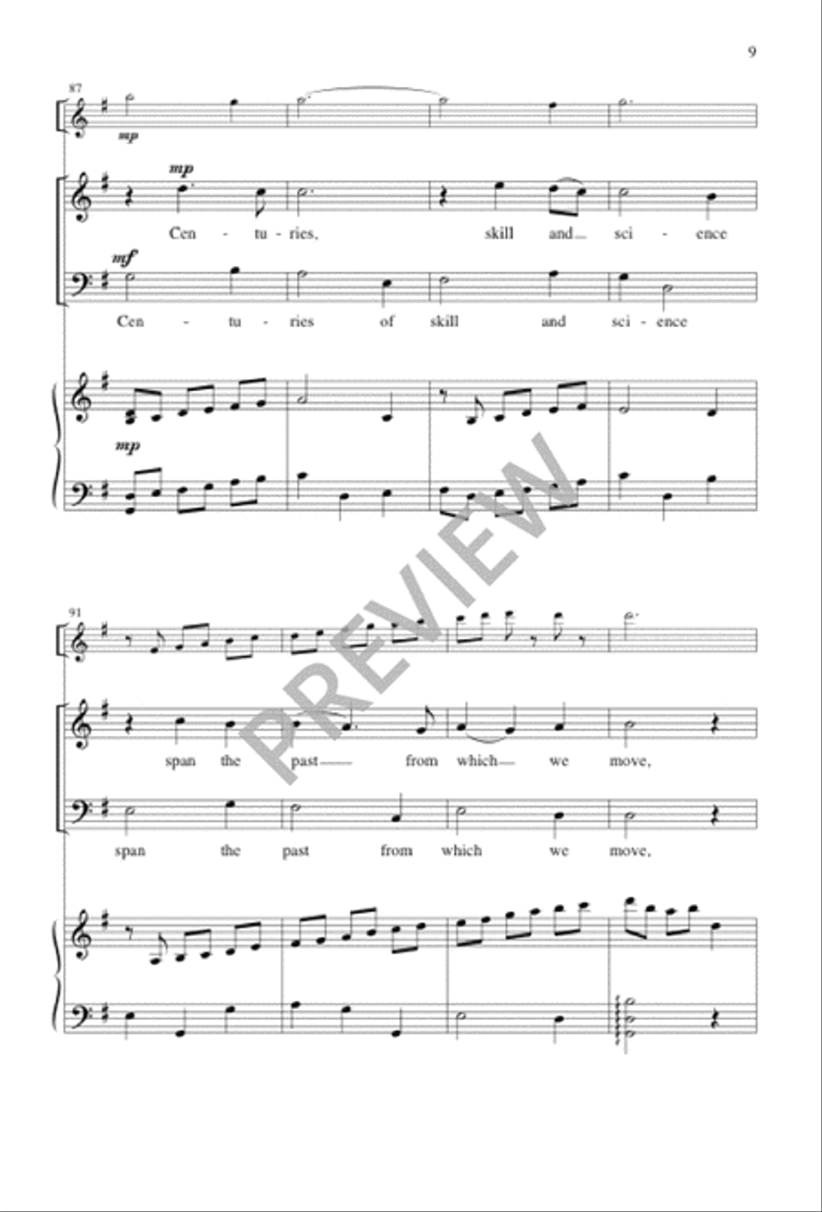 Who Would Think That What Was Needed 4-Part scores gallery preview page 9