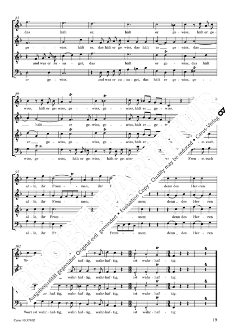 Der Tod Jesu 4-Part scores gallery preview page 20
