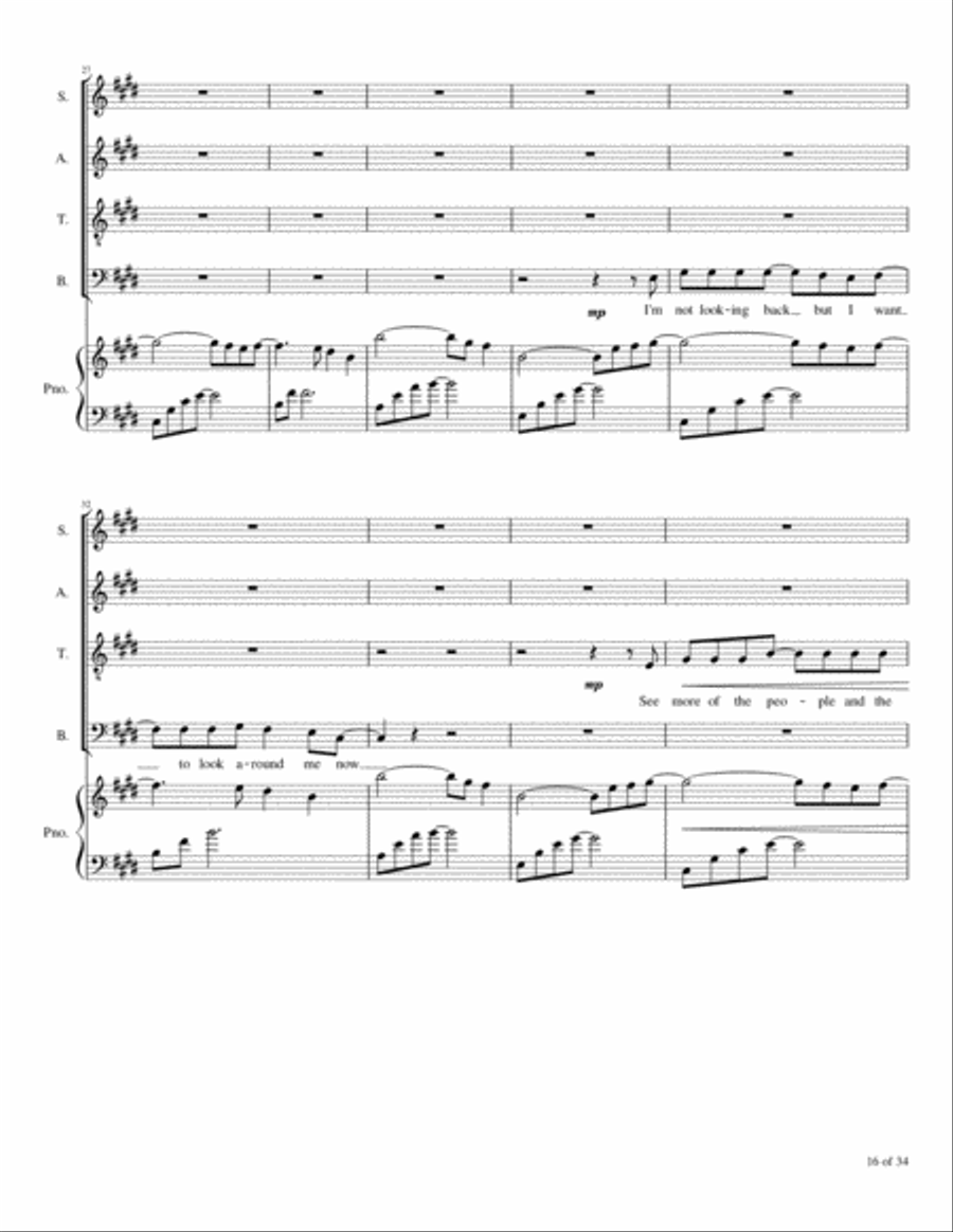 Time Stand Still 4-Part scores gallery preview page 5