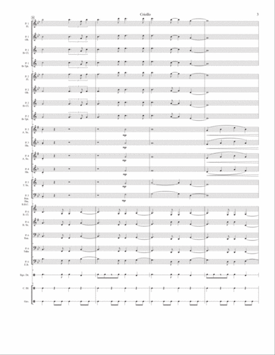Criollo Concert Band scores gallery preview page 4