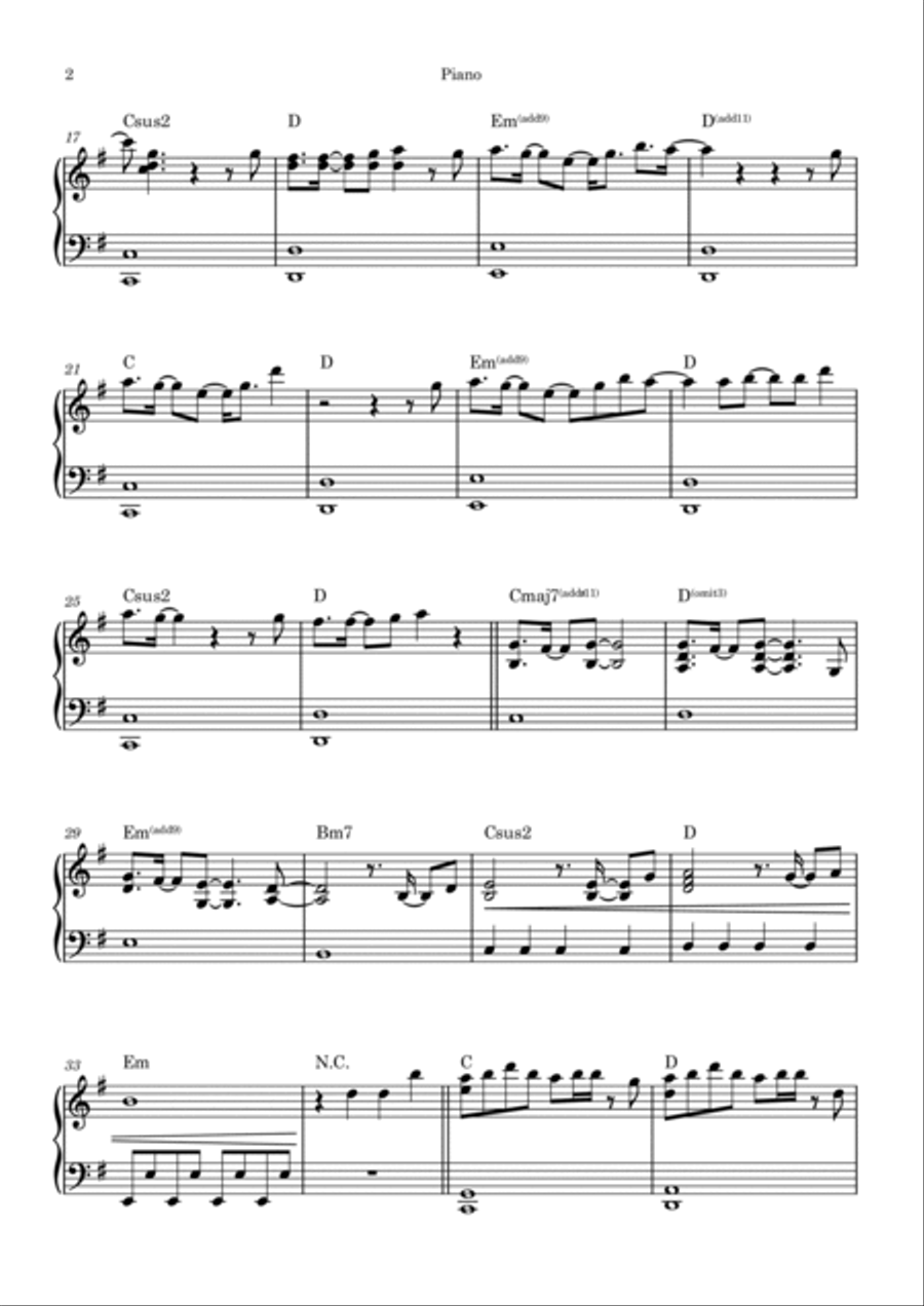 Gurenge Violin Solo scores gallery preview page 6