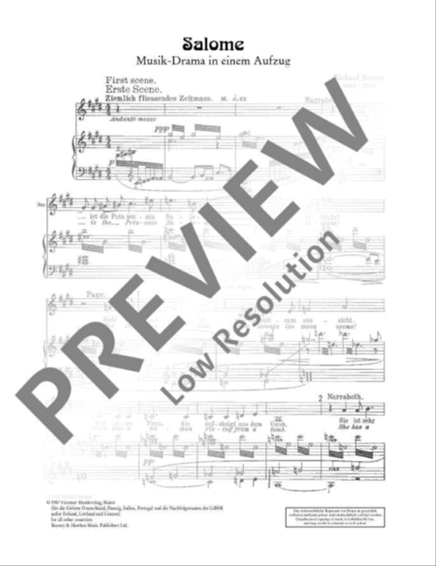 Salome Piano scores gallery preview page 6