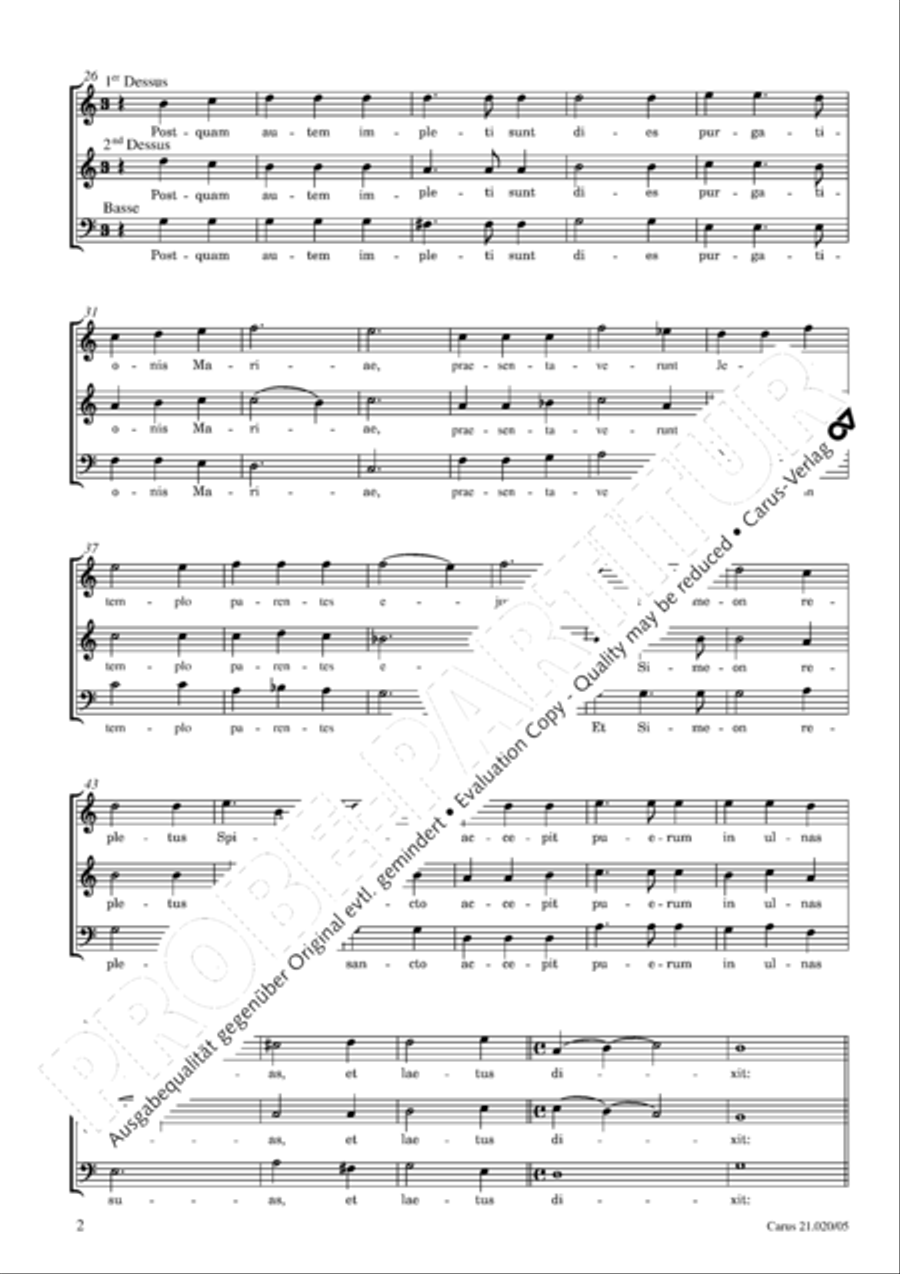 In festo purificationis In festo purificationis Choir scores gallery preview page 3