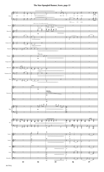 The Star-Spangled Banner - Orchestral Score and CD with Printable Parts