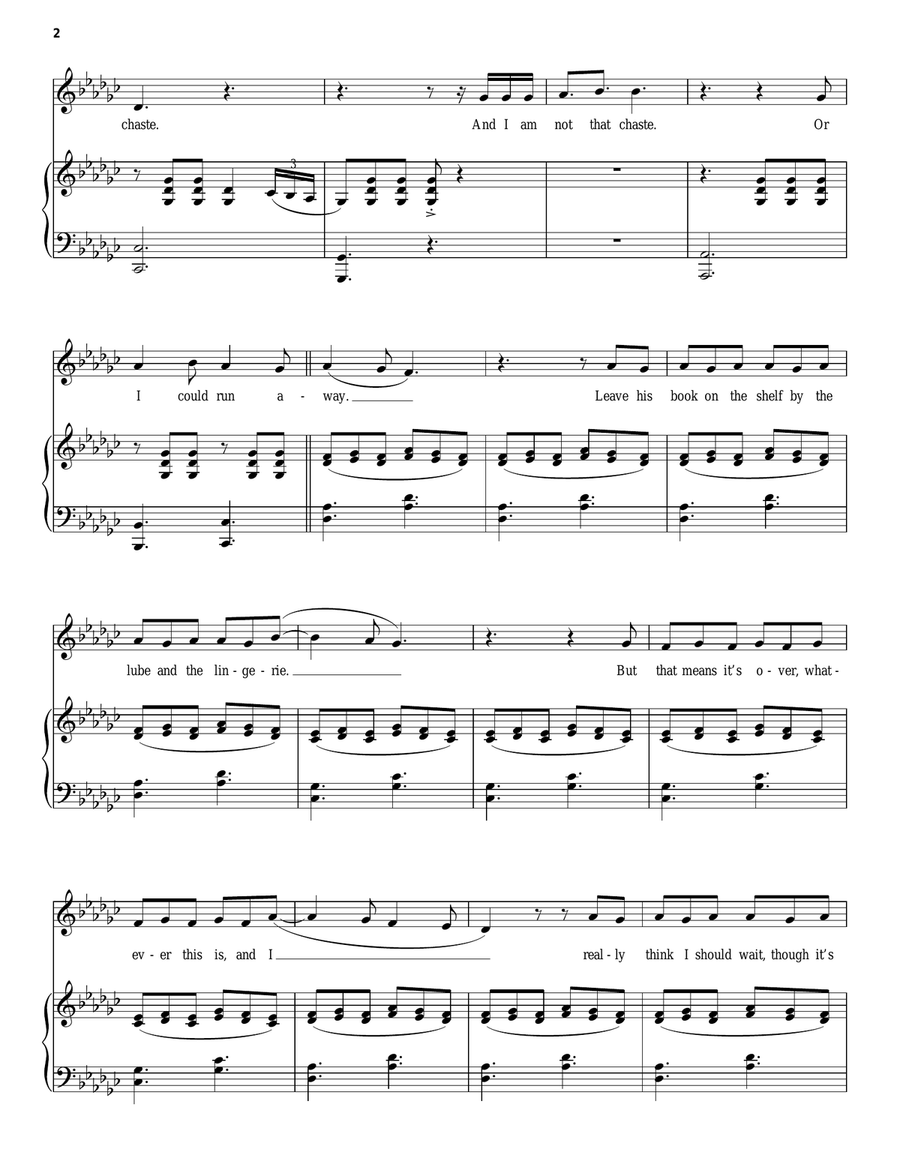Sister's Pickle (from Amélie The Musical) Voice scores gallery preview page 2