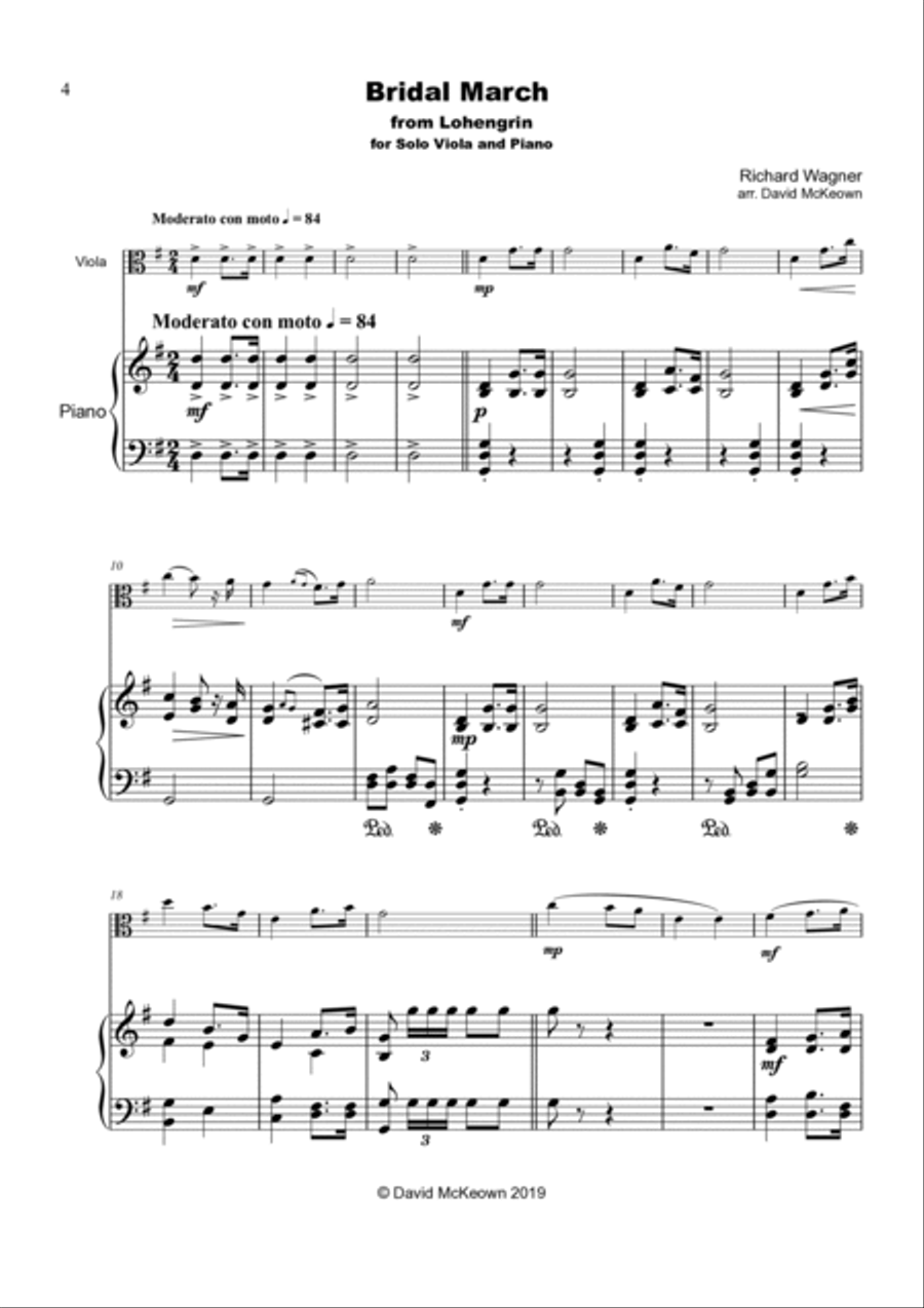 The Wedding Album, for Solo Viola and Piano Piano scores gallery preview page 5