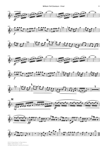 William Tell Overture - Brass Quintet (Individual Parts) image number null