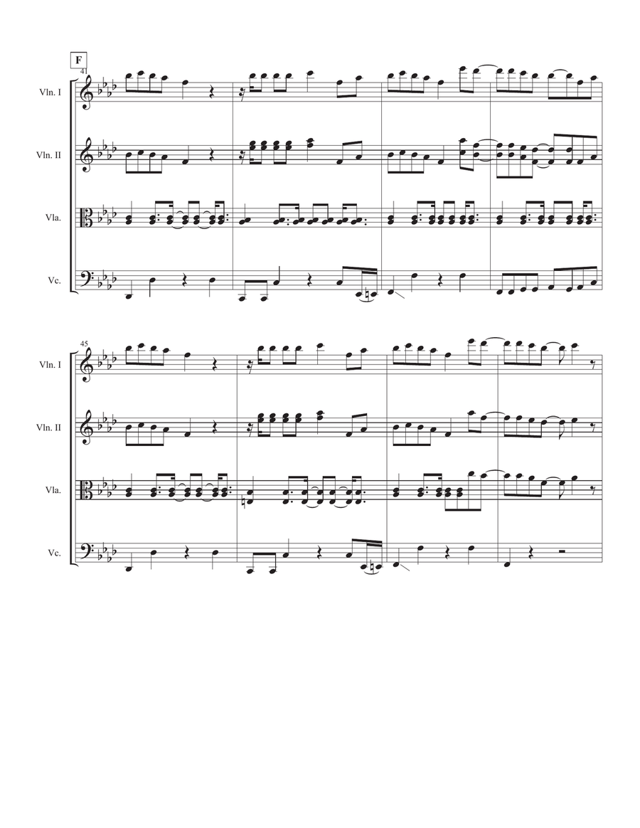 Finesse String Quartet scores gallery preview page 6