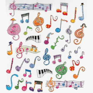 Stickers Whimsy Music