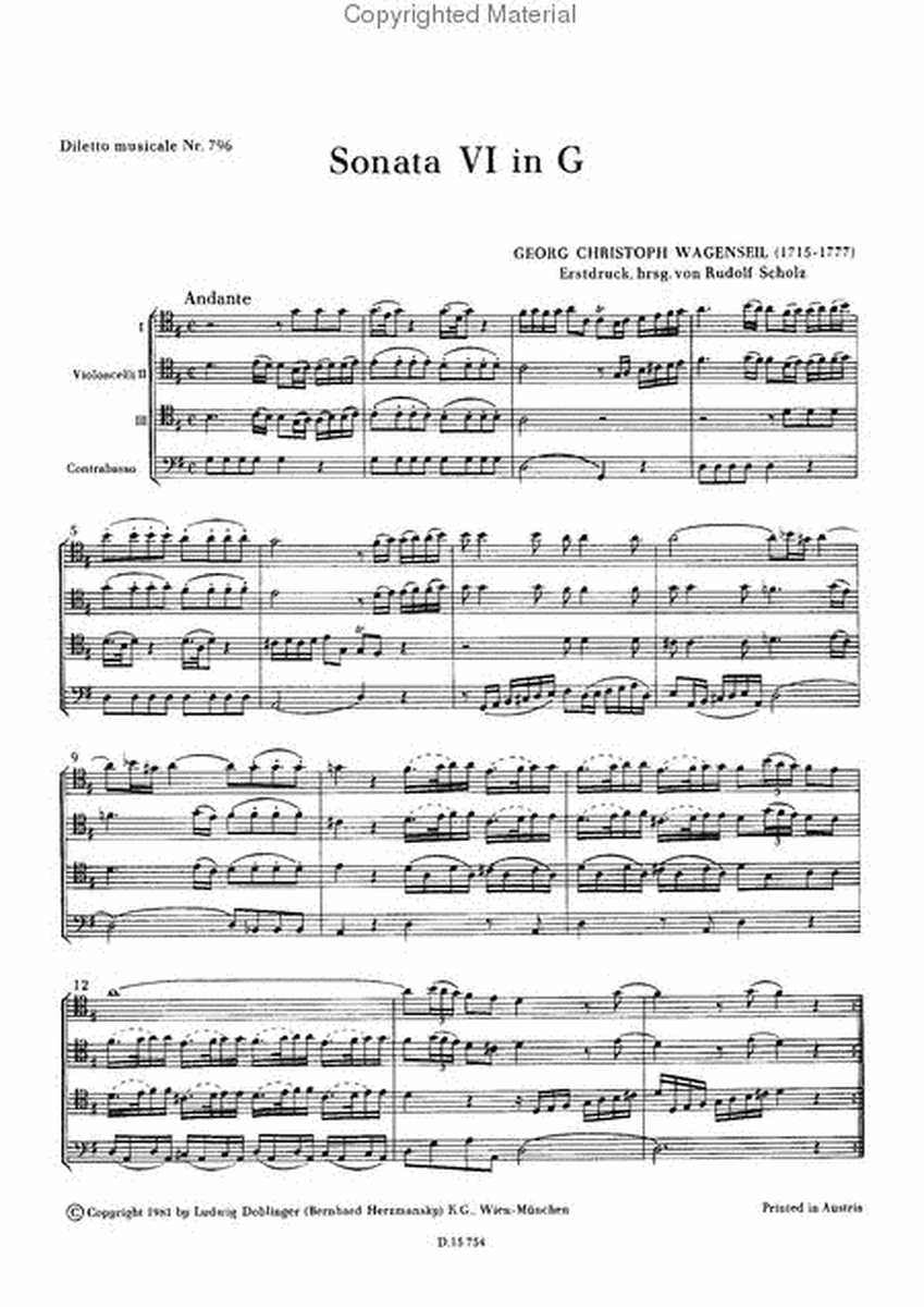 Sonate 6 G-Dur