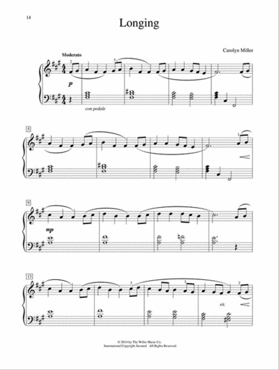 Piano Solos in Lyrical Style Piano Solo scores gallery preview page 4