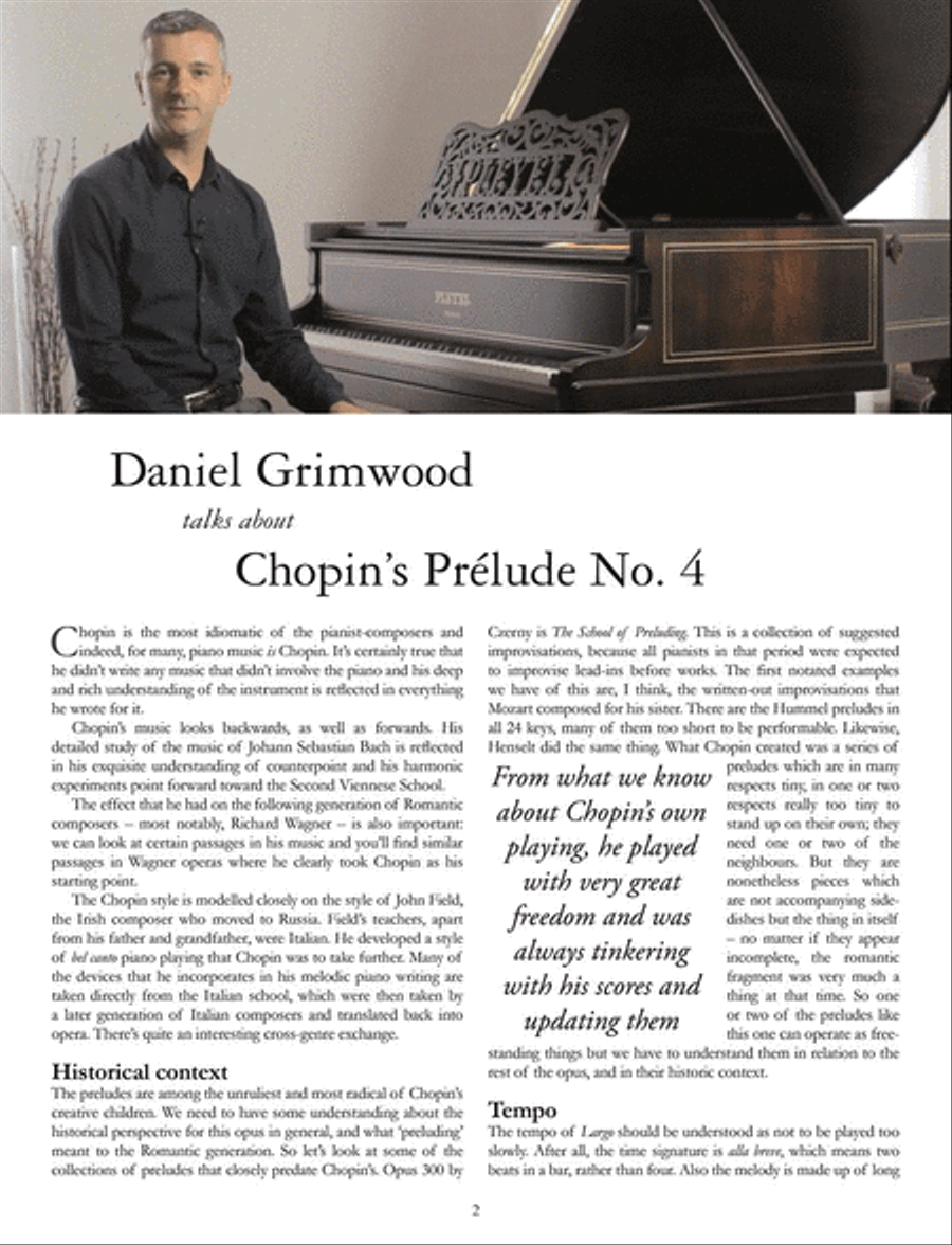 Prélude No. 4 in E minor for Piano Piano scores gallery preview page 3
