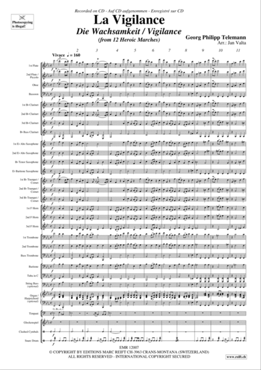 La Vigilance Concert Band scores gallery preview page 3