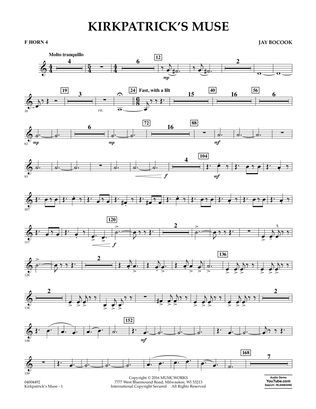 Kirkpatrick's Muse - F Horn 4