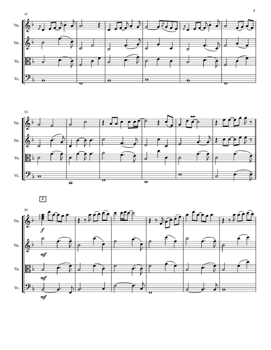 Pehla Nasha Pehla Nasha String Quartet scores gallery preview page 4