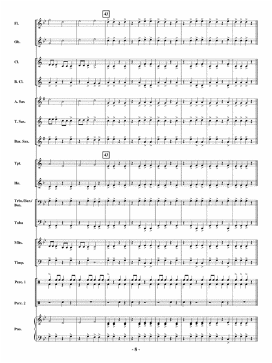 Zap! Zap! Concert Band scores gallery preview page 7