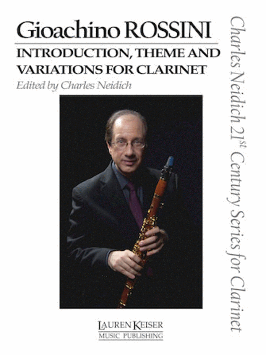Gioachino Rossini – Introduction, Theme and Variations for Clarinet Clarinet Solo scores gallery preview page 1