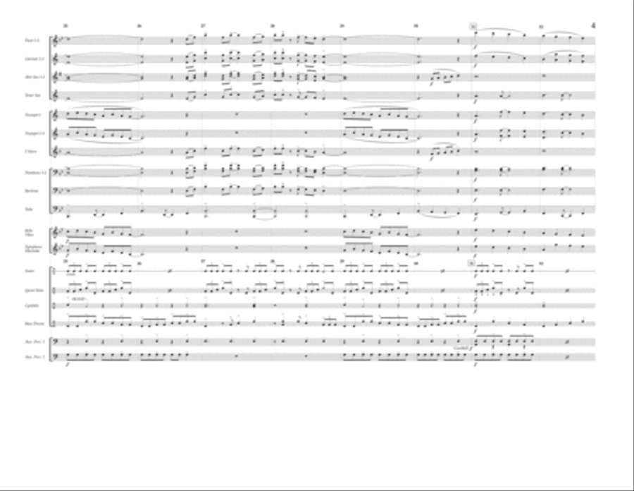 Holiday Road (from National Lampoon's Vacation) (arr. Tom Wallace) - Full Score Marching Band scores gallery preview page 4