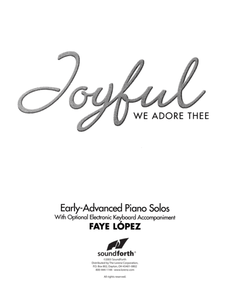 Joyful, We Adore Thee
