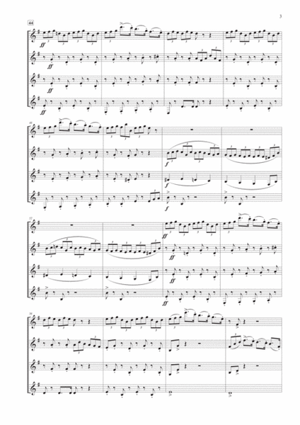 Finale from Symphony No. 9 "From the New World" for Clarinet Quartet image number null