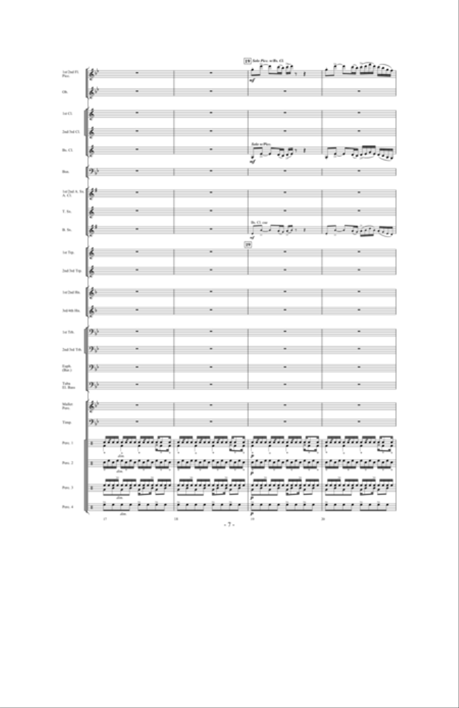 Brazil: Ceremony, Song and Samba Concert Band scores gallery preview page 6