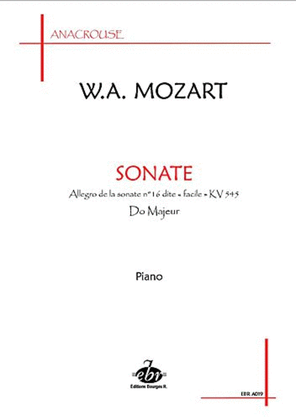 Sonate KV 545 (Collection Anacrouse)