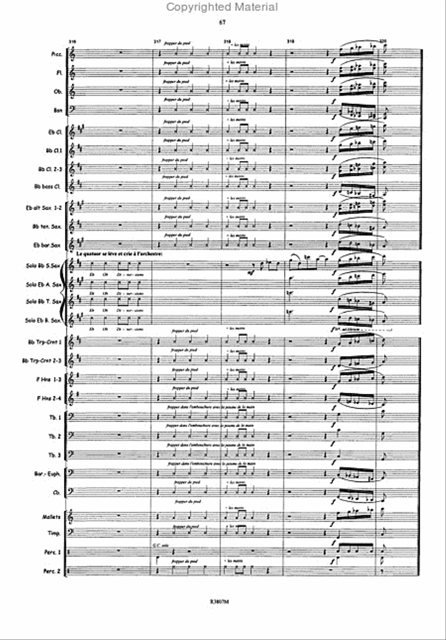 Diversions Pour Quatuor de Saxophone Saxophone scores gallery preview page 4