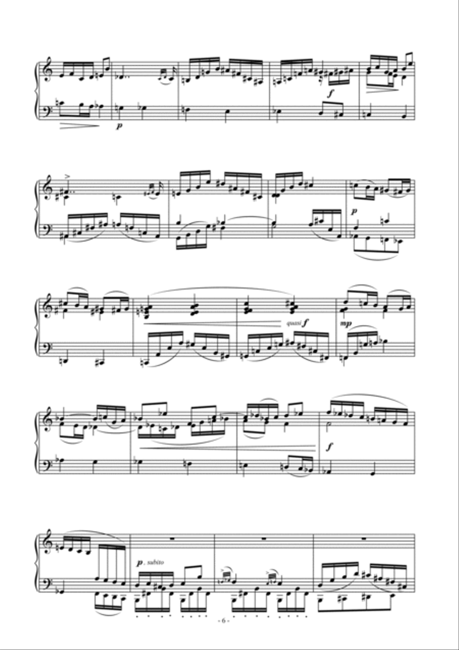 Alberto Cara: III Ricercari per pianoforte (ES-20-044) Piano scores gallery preview page 5